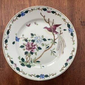 Vintage Johnroth Studios Nippon Japan Floral Bird Butter Handpainted 9.75” Plate